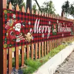Christmas Outdoor Banner Flag Pulling