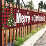 Christmas Outdoor Banner Flag Pulling