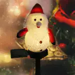 Outdoor Solar Snowman Garden Lights