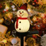 Outdoor Solar Snowman Garden Lights
