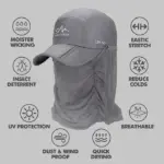Sun Hat With Retractable Brim For Outdoor/Fishing/Riding/Climbing