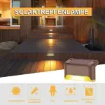 LED Solar Powered Outdoor Waterproof Wall Sconce