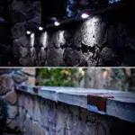 LED Solar Powered Outdoor Waterproof Wall Sconce