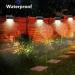 LED Solar Powered Outdoor Waterproof Wall Sconce