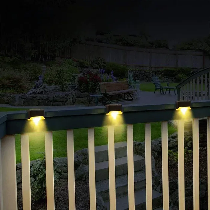 Solar light on stairs