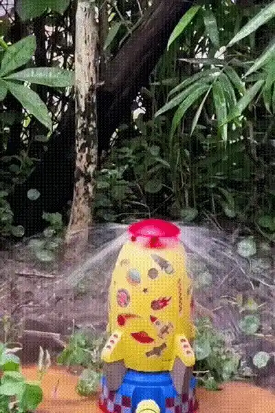 Rocket Sprinkler in use