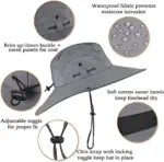 Wide Brim Solar Fan Outdoor Fishing Hat-Solar & USB Charging - Image 19