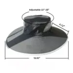 Wide Brim Solar Fan Outdoor Fishing Hat-Solar & USB Charging - Image 22