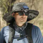 Wide Brim Solar Fan Outdoor Fishing Hat-Solar & USB Charging - Image 6