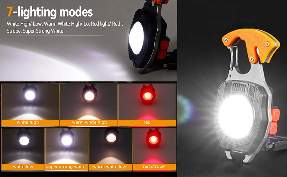 Portable mini COB flashlight