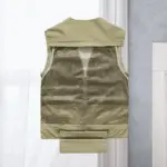Breathable Mesh Zip Cargo Vest - Image 4